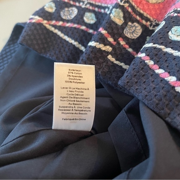 Talbots Sea Shell Skirt size 8 petite EUC lined textured coastal beach - Picture 7 of 12